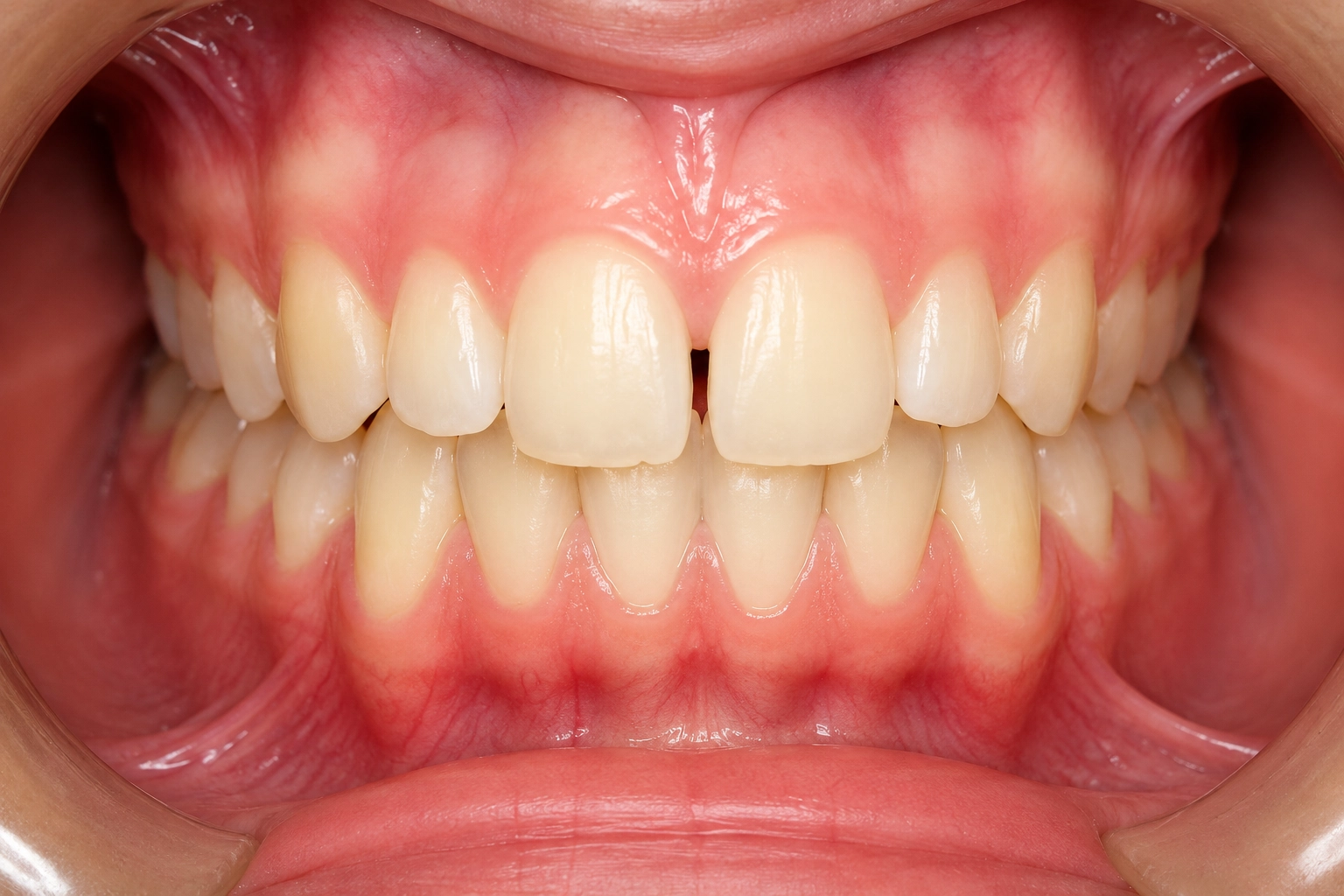 Real Invisalign® before and after smile transformation showing improved tooth alignment and enhanced smile aesthetics with clear aligners.