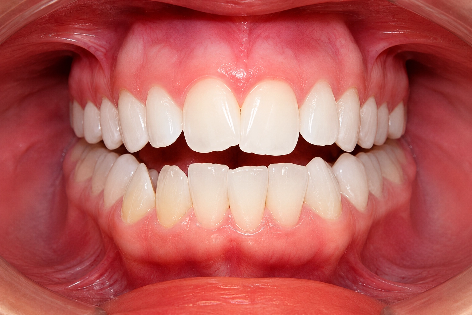Real Invisalign® before and after smile transformation showing improved tooth alignment and enhanced smile aesthetics with clear aligners.