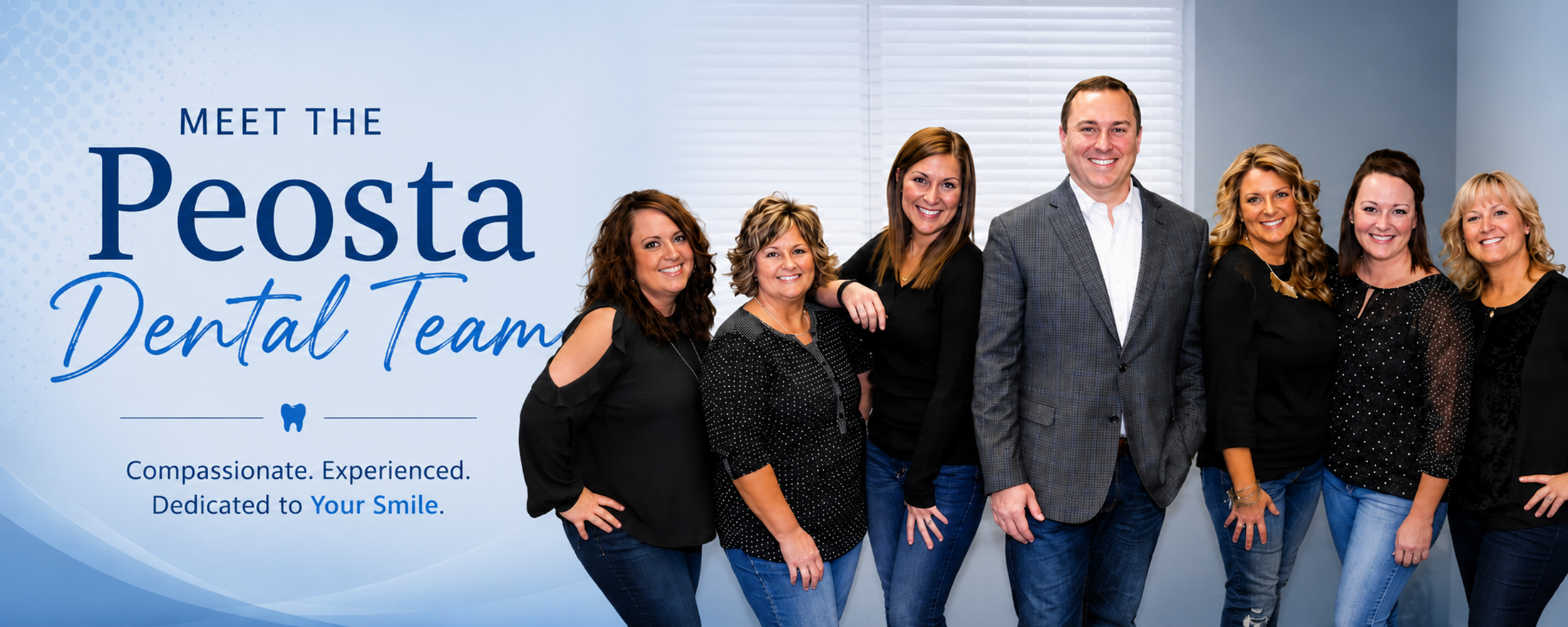 Meet the friendly and experienced Peosta Dental team providing compassionate family dental care in Peosta, Iowa.