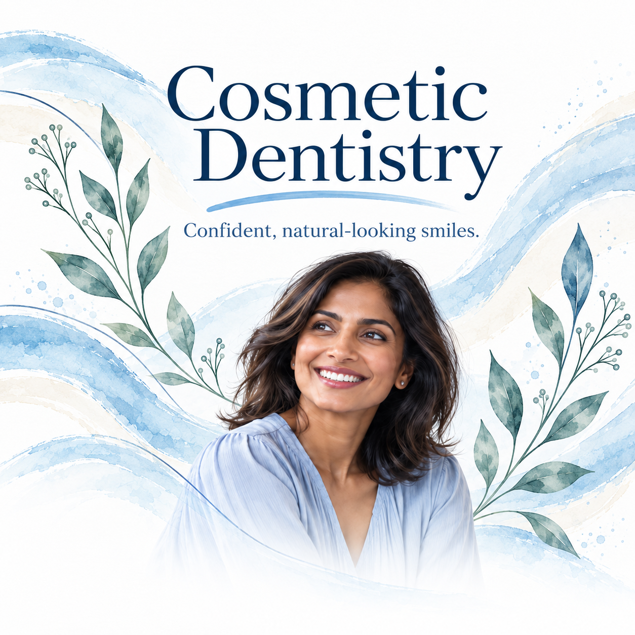 Cosmetic dentistry at Peosta Dental featuring cosmetic enhancements, teeth whitening, veneers, and confident smiles
